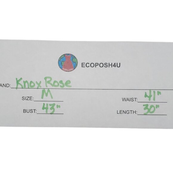 Knox Rose Womens Rusty Rose Sleeveless Dress with Embellished Bodice Medium - Picture 7 of 8